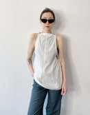 White Flat Collar Vest #250402